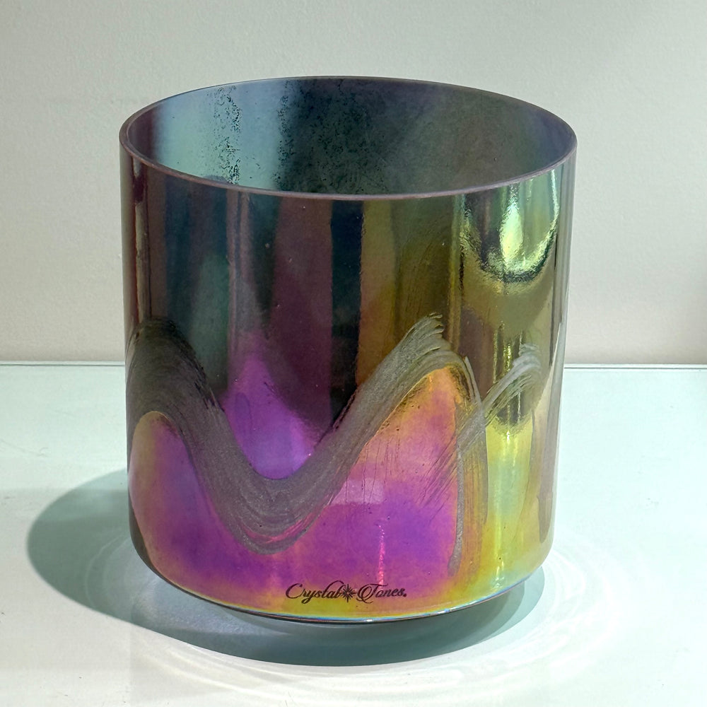 7" F0 Pink Tourmaline, Platinum 158419 Crystal Tones® Alchemy Crystal Singing Bowl