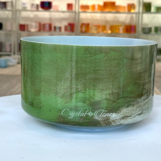 9" F#-25 Itoigawa Jade 137171 Crystal Tones® Alchemy Crystal Singing Bowl