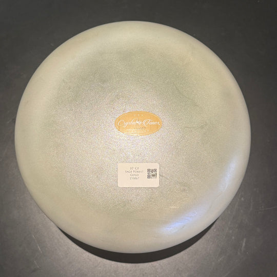 10" C0 Sage Forest Gold 155067 Crystal Tones® Alchemy Crystal Singing Bowl