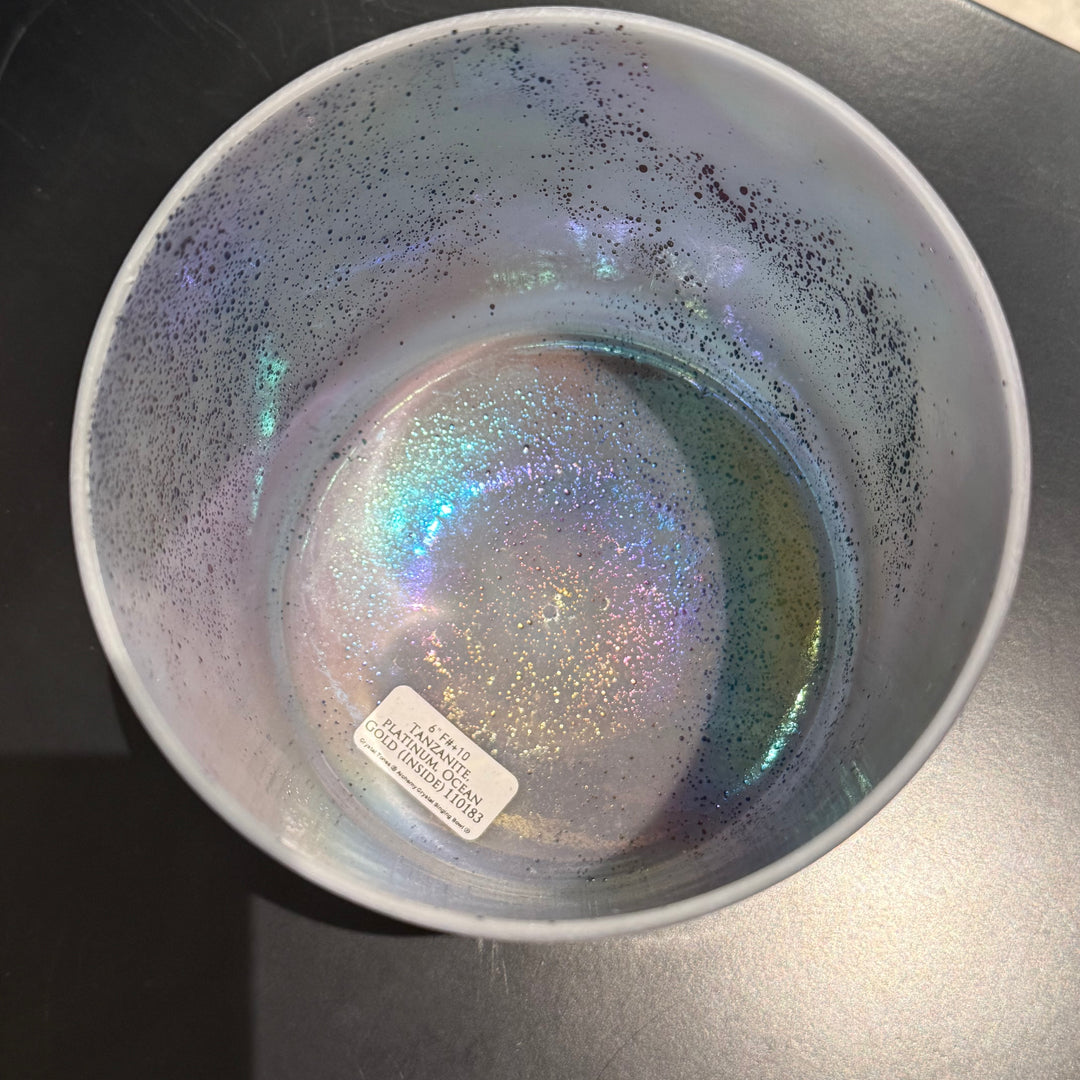6" F#+10 Tanzanite, Platinum, Ocean Gold (inside) 110183 Crystal Tones®