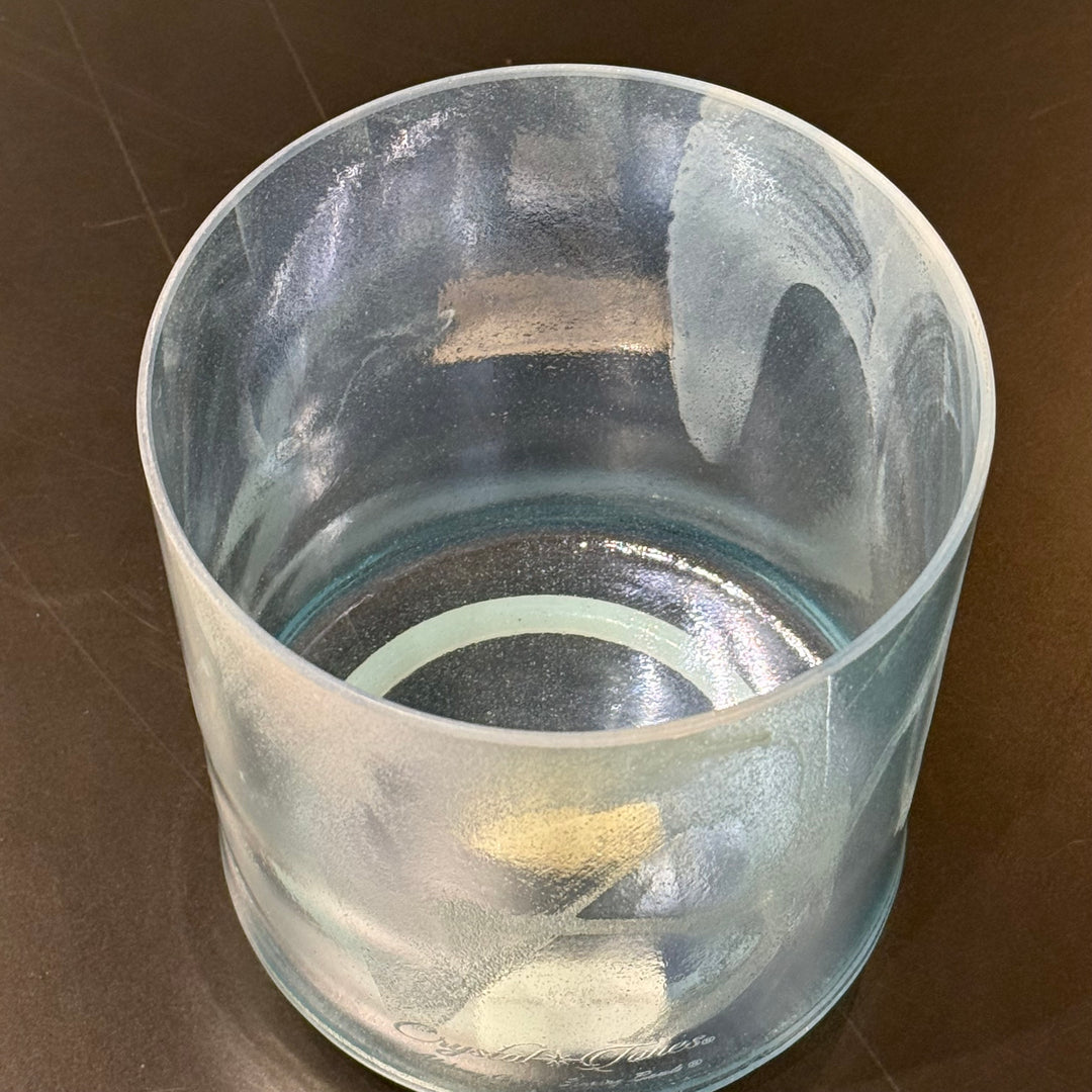 6" F+15 Azeztulite, Aqua Aura Gold 200149-124123 Crystal Tones® Alchemy Crystal Singing Bowl