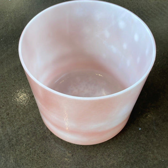 8" C#+10 Rose Quartz Bowl 122884 Crystal Tones®