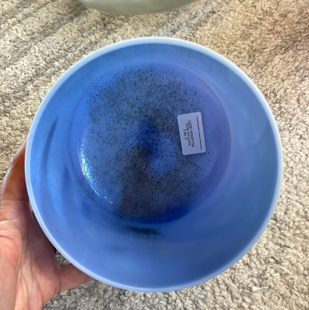 6" A#-5 Egyptian Blue, Palladium Bowl 120597 Crystal Tones® ENCINITAS