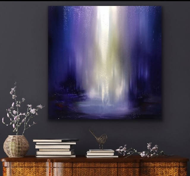 "Violet Flame" - Downloading the Light collection - SOLD