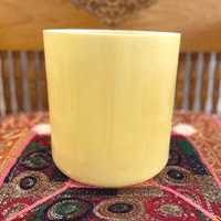 7" F+35 White Alchemy Gold 108894 Crystal Tones® Alchemy Crystal Singing Bowl - Sacred Sound of the Soul