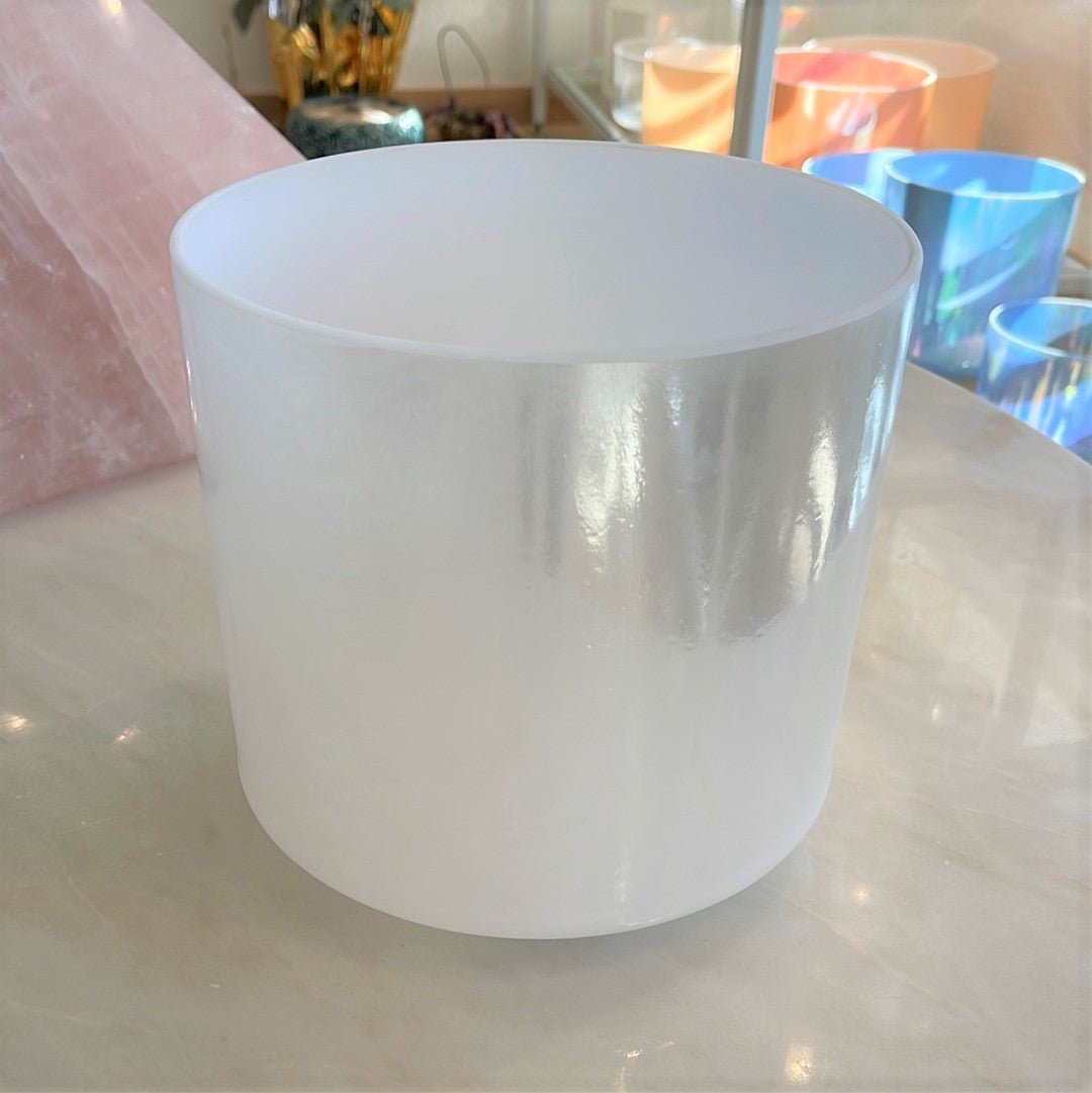 8" D-15 Palladium 100844 Crystal Tones® Alchemy Crystal Singing Bowl - Sacred Sound of the Soul