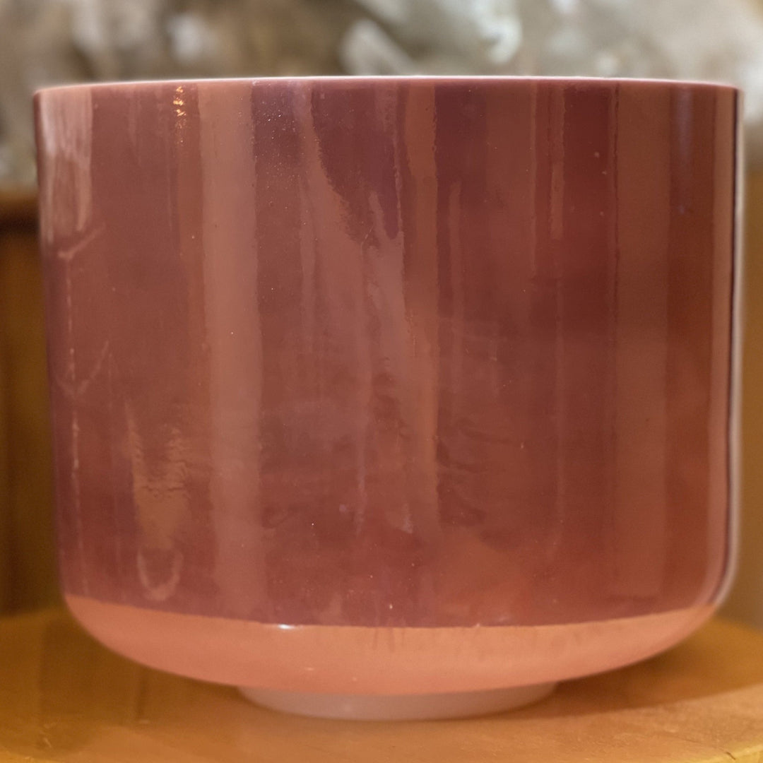 9" A-35 Rose Quartz, White Light Angel Gold 79766 Crystal Tones® Alchemy Crystal Singing Bowl - Sacred Sound of the Soul