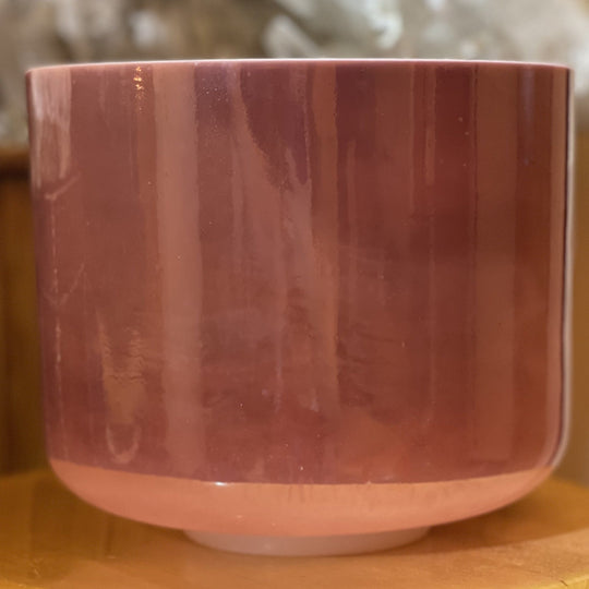 9" A-35 Rose Quartz, White Light Angel Gold 79766 Crystal Tones® Alchemy Crystal Singing Bowl - Sacred Sound of the Soul