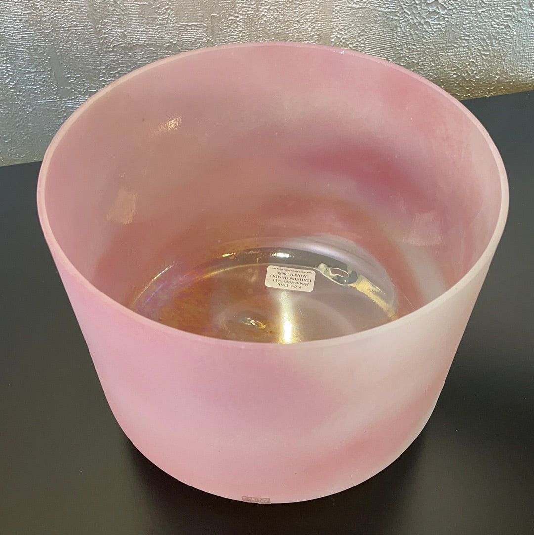 9" G-5 Pink Himalayan Salt, Platinum (inside) Morph 88686 Crystal Tones® ENCINITAS