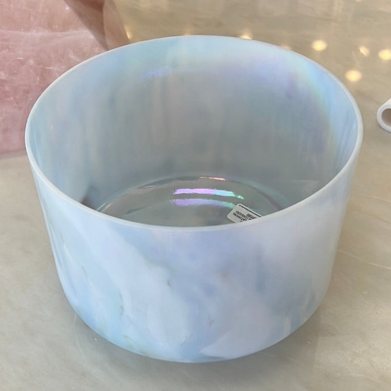 9" A#-35 Abalone, Platinum, Platinum (inside) Bowl 109580 Crystal Tones®