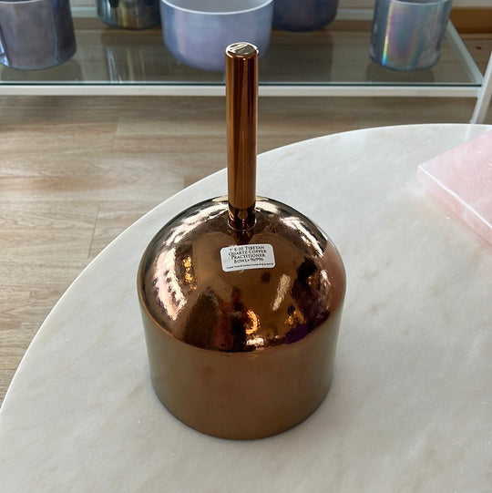 7" E-20 Tibetan Quartz Copper Practitioner Bowl® 96996 Crystal Tones® SEDONA