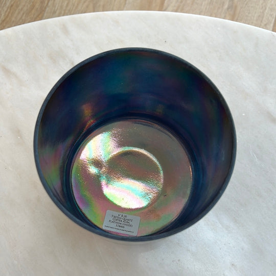 6" B-30 Tibetan Quartz Copper Aura, Platinum (inside) Bowl 114466 Crystal Tones® SEDONA