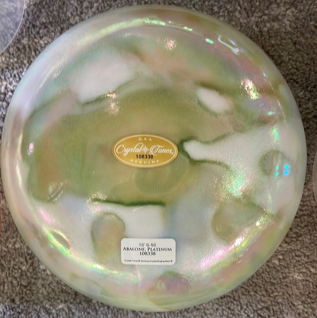 10" G-50 Abalone, Platinum 108338 Crystal Tones® ENCINITAS