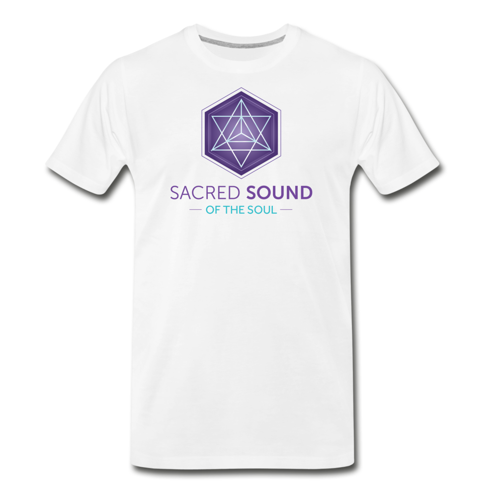 SSS Logo Unisex Premium Organic T-Shirt - white