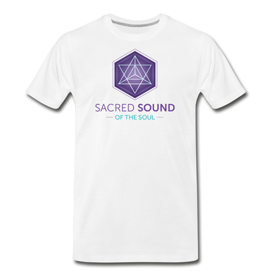 SSS Logo Unisex Premium Organic T-Shirt - white