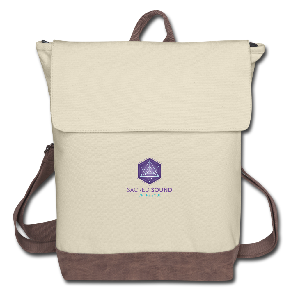 SSS Logo Backpack - ivory/brown